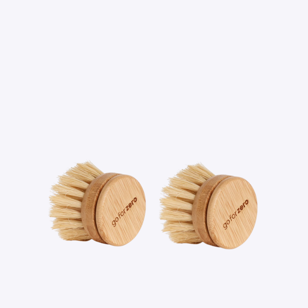 Go-For-Zero-Australia-Bamboo-Dish-Brush-Replacement-Head-Two-Pack