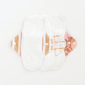 Go-For-Zero-Australia-Bare-And-Boho-Australia-Reusable-Cloth-Pads-Posy-Light-3-Pack-Inside