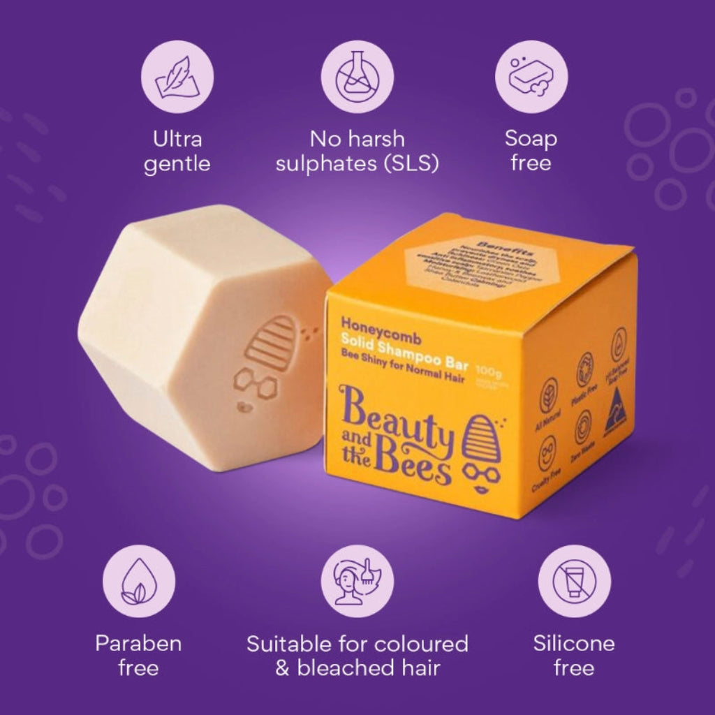 Go-For-Zero-Australia-Beauty-And-The-Bees-Australia-Bee-Shiny-Shampoo-Bar-1