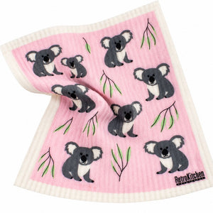 Go-For-Zero-Australia-Rerokitchen-Australia-Cellulouse-Dish-Cloth-Koalas-Scrunch