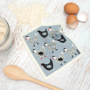 Go-For-Zero-Australia-Retro-Kitchen-Cellulose-Dishcloth-Hen-Styled
