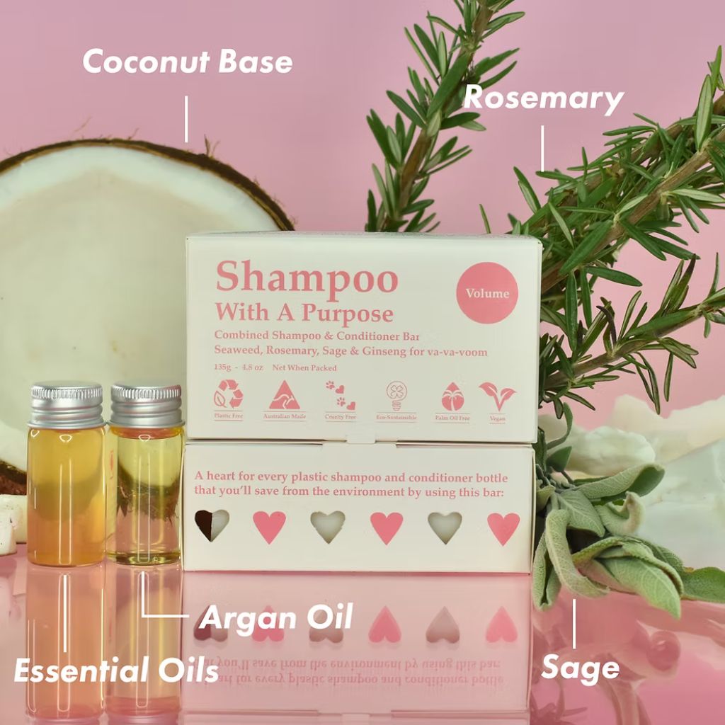 Go-For-Zero-Australia-Shampoo-with-a-Purpose-Volume-Shampoo-&-Conditioner-Bar-135g-Ingredients