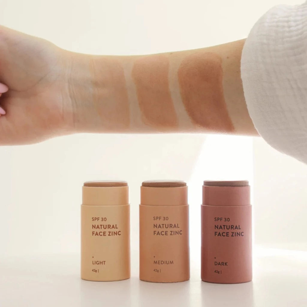 Go-For-Zero-Australia-Winki-Zinc-Australia-Natural-Face-Zinc-SPF-30-3-Colours-Arm-Swatch