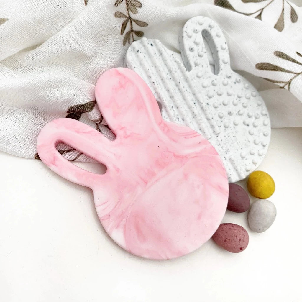 Go-For-Zero-Australia-One-Chew-Three-Australia-Silicone-Bunny-Teether-Strawberries-And-Cream