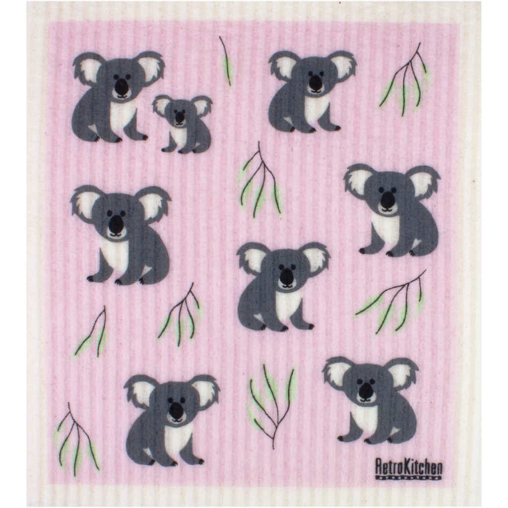Go-For-Zero-Australia-Rerokitchen-Australia-Cellulouse-Dish-Cloth-Koalas