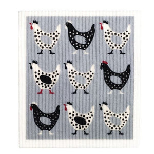 Go-For-Zero-Australia-Retro-Kitchen-Cellulose-Dishcloth-Hen