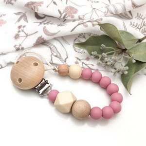 Go-For-Zero-Australia-One-Chew-Three-Australia-Silicone-Dummy-Clip-Dusky-Rose
