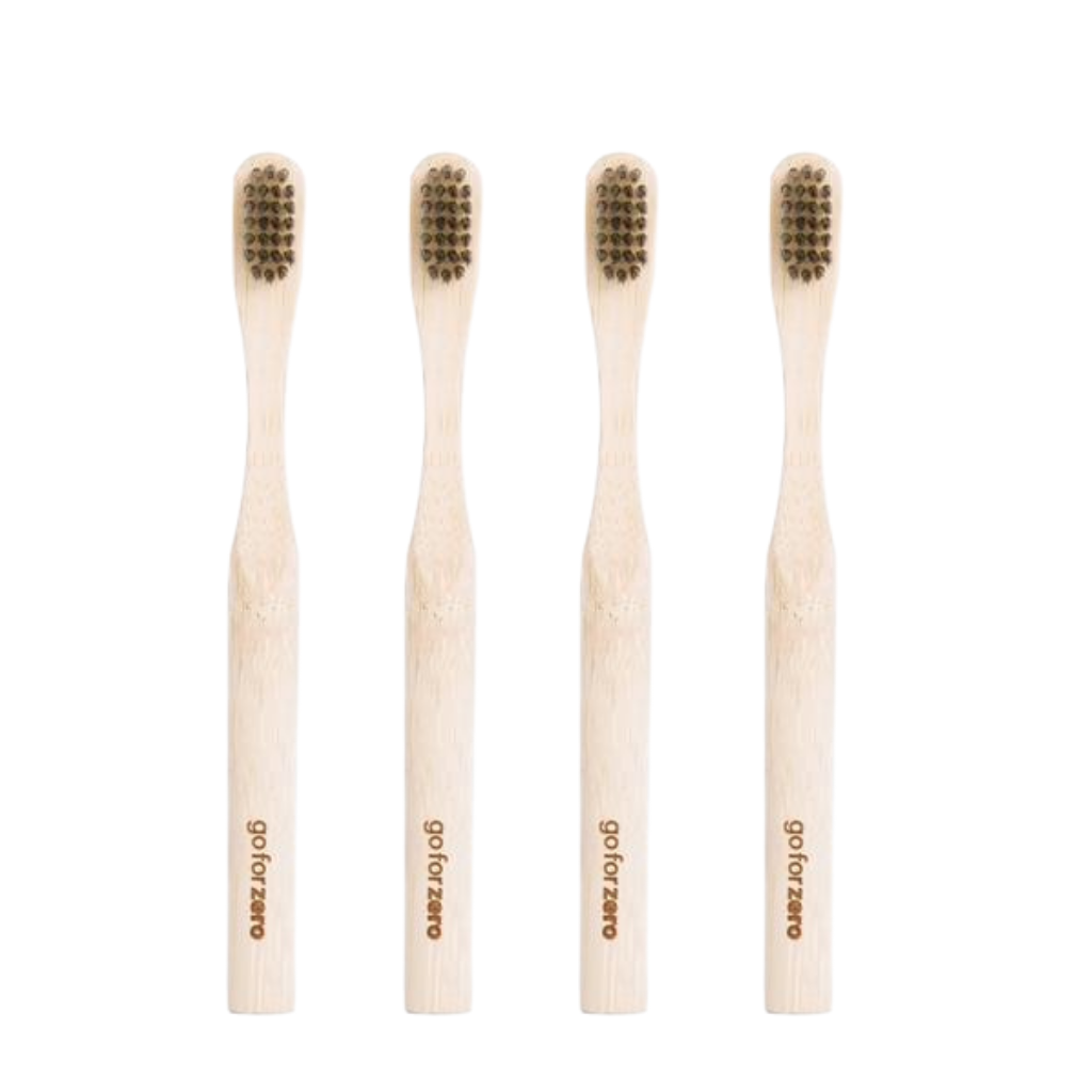 Go-For-Zero-Australia-Bamboo-Kids-Toothbrush-Soft-4-Pack-No-Quotes