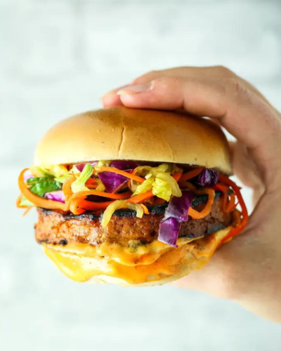 Sweet & Spicy Tofu Burgers - A healthy, protein packed burger alternative