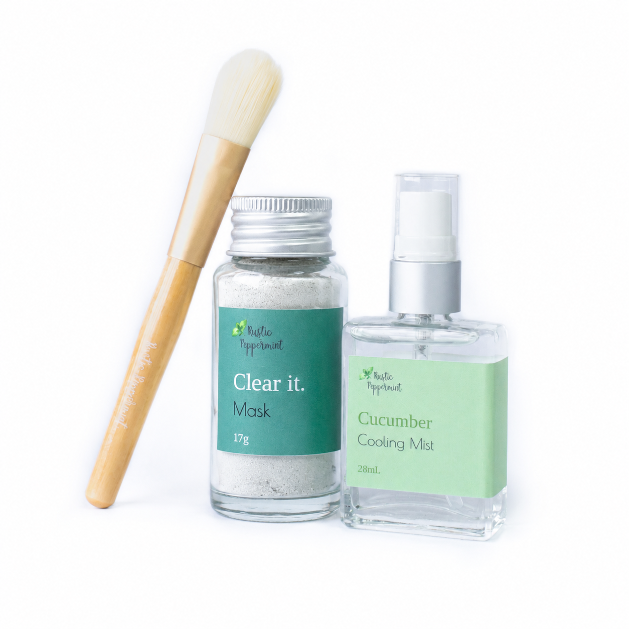 Rustic Peppermint - Clear It Pack (Mask, Spritz & Brush)