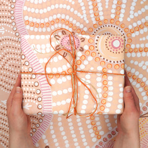 Go-For-Zero-Australia-Earth-Greetings-Australia-Folded-Wrapping-Paper-Mother-In-The-Sun-Wrapped