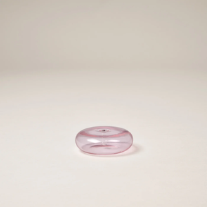 Gentle Habits - Glass Vessel Incense Holder (Amber or Pink )