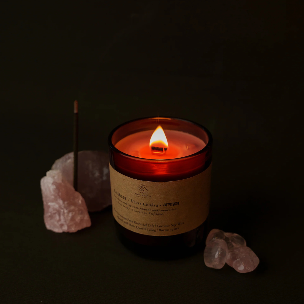 Go-For-Zero-Australia-Amavasya-Heart-Anáhata-Chakra-Candle-260g-2