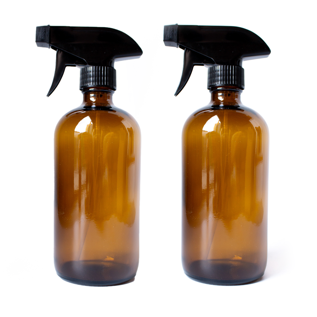 Go-For-Zero-Australia-Amber-Glass-Spray-Bottle-Empty-500ml-Two-Pack