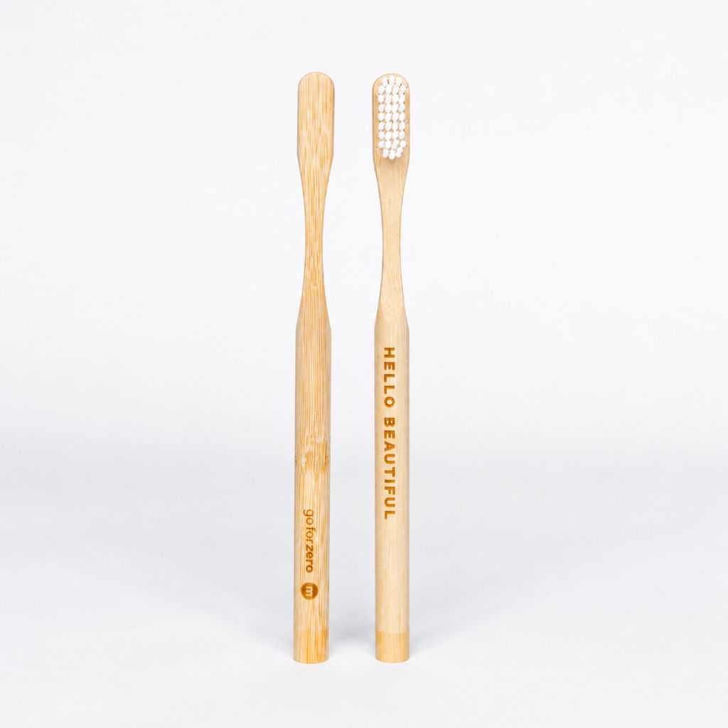 Go-For-Zero-Australia-Bamboo-Adult-Toothbrush-Medium-Hello-Beautiful-Front-Side