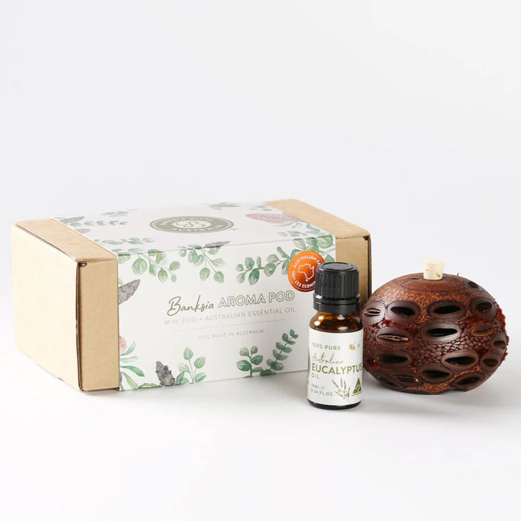 Go-For-Zero-Australia-Banksia-Pods-Australia-Mini-Aroma-Pod-And-Eucalytpus-Essnetial Oil-Pack