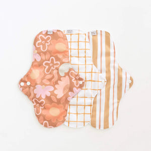Go-For-Zero-Australia-Bare-And-Boho-Australia-Reusable-Cloth-Pads-Posy-Medium-3-Pack