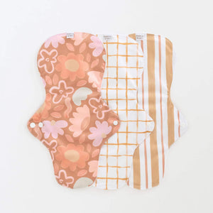 Go-For-Zero-Australia-Bare-And-Boho-Australia-Reusable-Cloth-Pads-Posy-Ultra-3-Pack