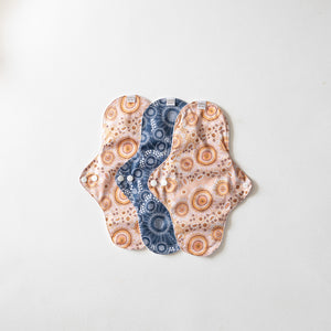 Go-For-Zero-Australia-Bare-And-Boho-Australia-Reusable-Cloth-Pads-Spring-Flower-Heavy-3-Pack