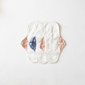 Go-For-Zero-Australia-Bare-And-Boho-Australia-Reusable-Cloth-Pads-Spring-Flower-Medium-3-Pack-Inside