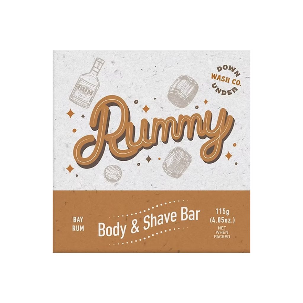 Go-For-Zero-Australia-Downunder-Wash-Co-Australia-Rummy-Body_Shave-Bar-Bay-Rum_115g-Front