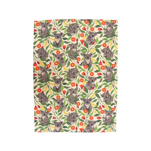 Go-For-Zero-Australia-Earth-Greetings-Australia-Tea-Towel-Australain-Koalas-Flat