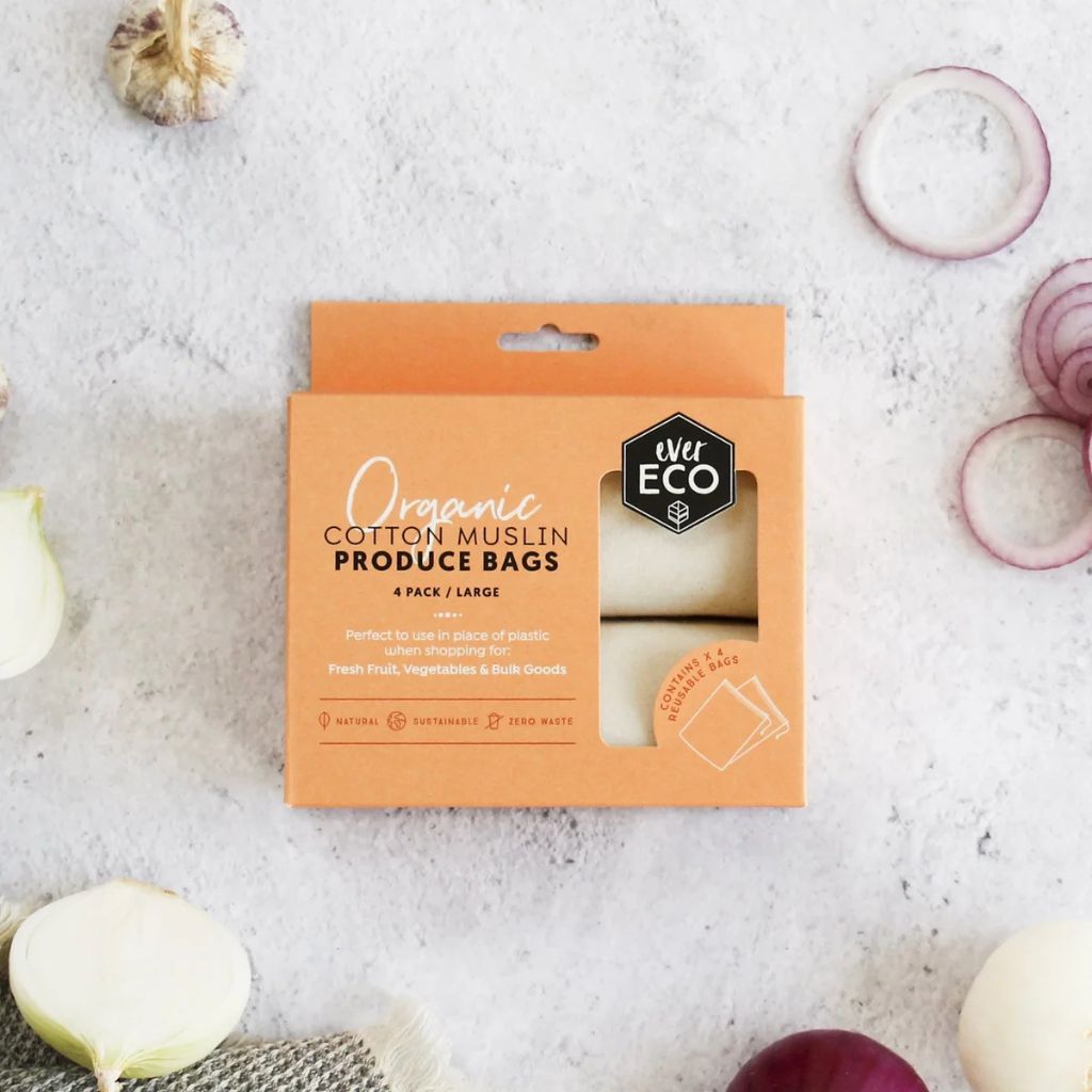 Go-For-Zero-Australia-Ever-Eco-Organic-Cotton-Muslin-Produce-Bags-Set-4-Pack-Front