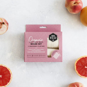 Go-For-Zero-Australia-Ever-Eco-Organic-Cotton-Produce-Bags-Mixed-Set-4-Pack-Front-Styled