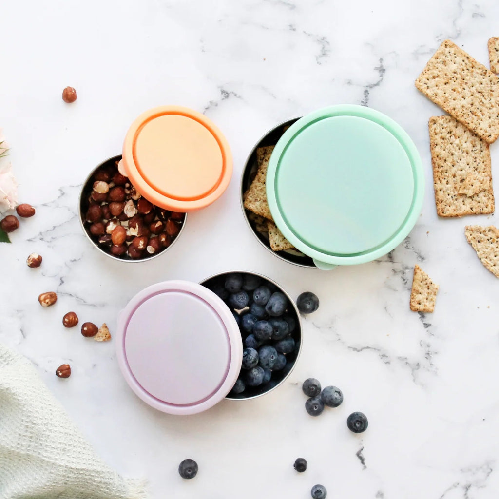 Go-For-Zero-Australia-Ever-Eco-Stainless-Steel-Round-Containers-Spring-Pastels-Set-3-Box-Styled