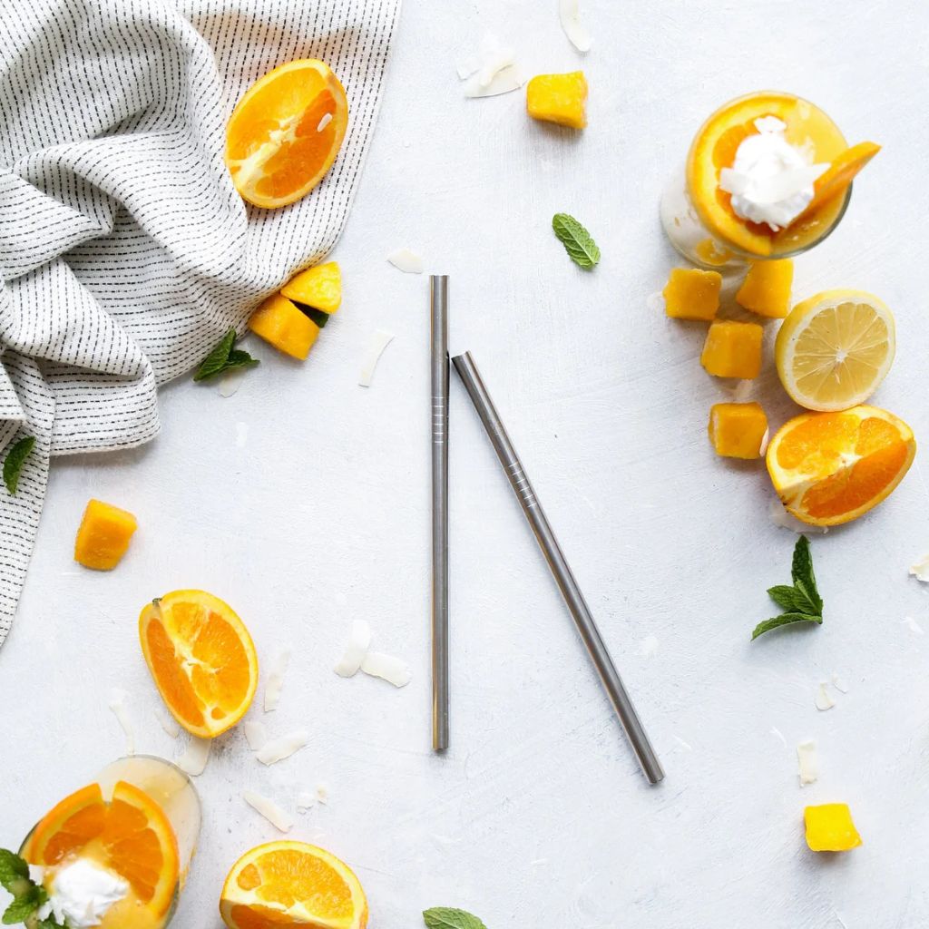 Go-For-Zero-Australia-Ever-Eco-Stainless-Steel-Straws-2-Pack-Straight-Styled
