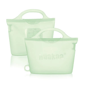 Go-For-Zero-Australia-Haakaa-New-Zealand-Steamer-And-Steriliser-Bag-12500ml-Lime-2-Pack