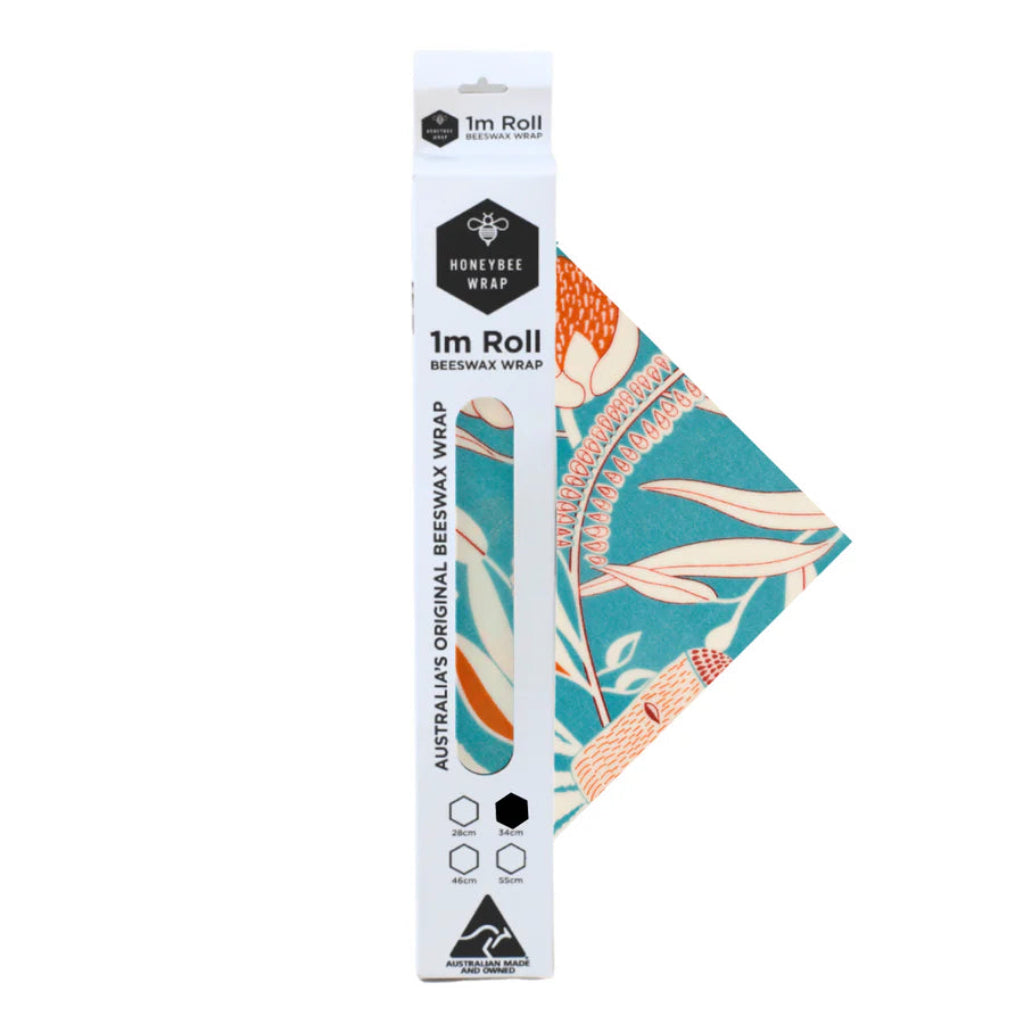 Go-For-Zero-Australia-Honeybee-Wrap-Australia-Beeswax-Wrap-Roll-Banksia-34cm