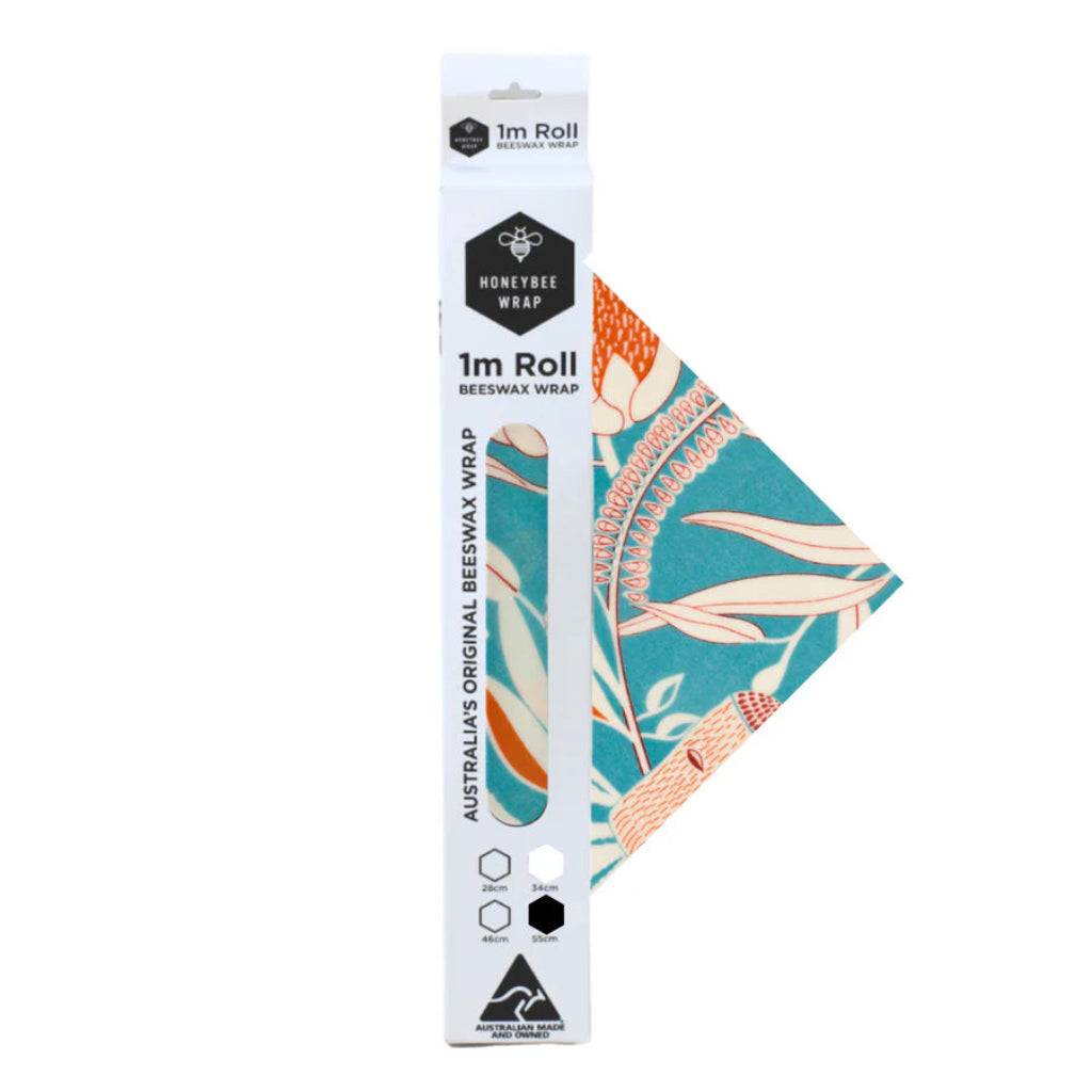 Go-For-Zero-Australia-Honeybee-Wrap-Australia-Beeswax-Wrap-Roll-Banksia-55cm