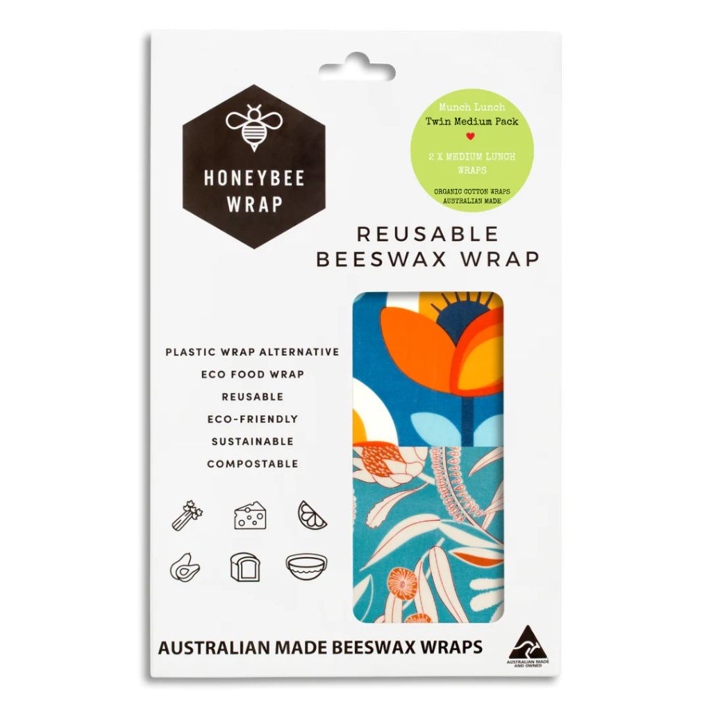 Go-For-Zero-Australia-Honeybee-Wrap-Australia-Munch-Lunch-Twin-Pack-Australian-Range