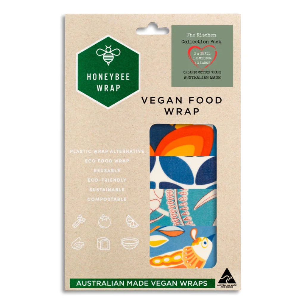 Go-For-Zero-Australia-Honeybee-Wrap-Australia-Vegan-Food-Wrap-Kitchen-Collection-Pack-Australian-Native