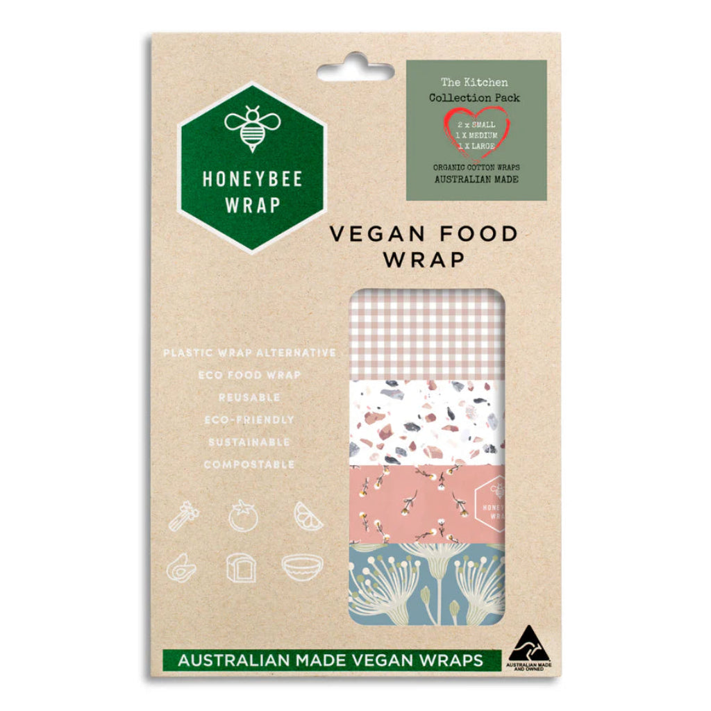 Go-For-Zero-Australia-Honeybee-Wrap-Australia-Vegan-Food-Wrap-Kitchen-Collection-Pack-Neutrals