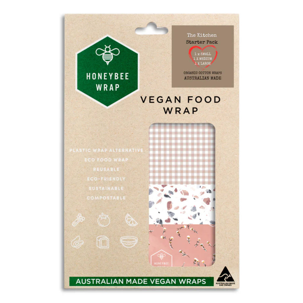 Go-For-Zero-Australia-Honeybee-Wrap-Australia-Vegan-Food-Wrap-Kitchen-Starter-Pack-Neutrals