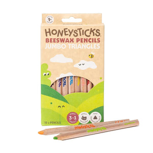 Go-For-Zero-Australia-Honeysticks-New-Zealand-Beeswax-Pencils-Jumbo-Triangles