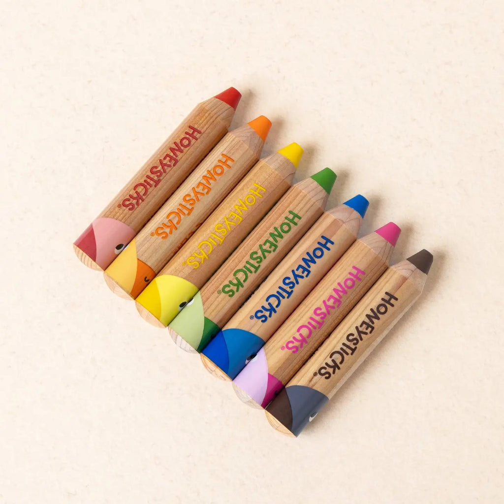 Go-For-Zero-Australia-Honeysticks-New-Zealand-Beeswax-Pencils-Little-Learners