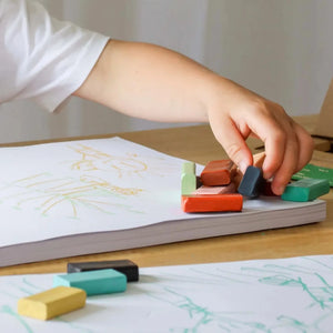 Go-For-Zero-Australia-Honeysticks-New-Zealand-Block-Crayons-12-Pack-Styled-In-Hand