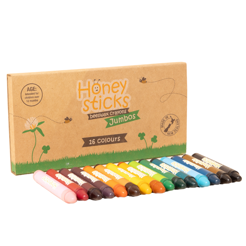 Go-For-Zero-Australia-Honeysticks-New-Zealand-Jumbo-Crayons-16-Pack