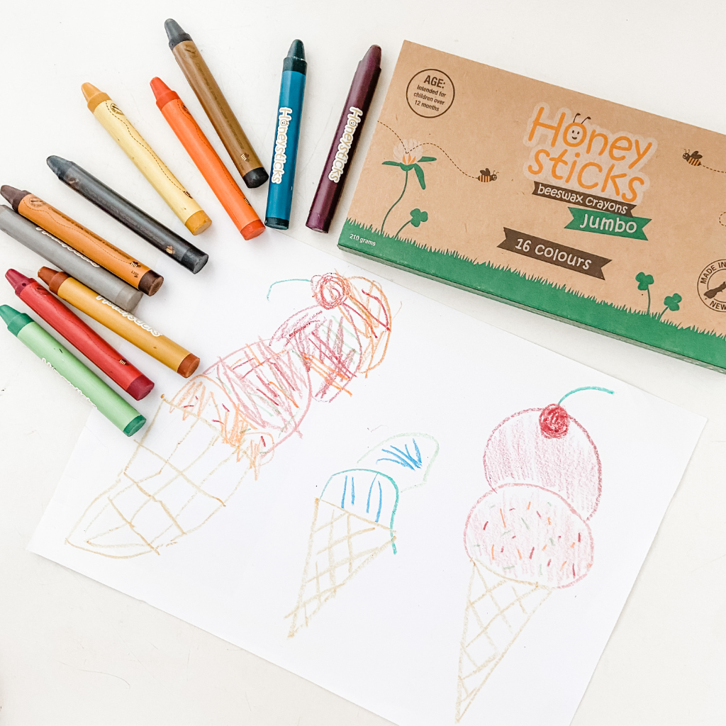 Go-For-Zero-Australia-Honeysticks-New-Zealand-Jumbo-Crayons
