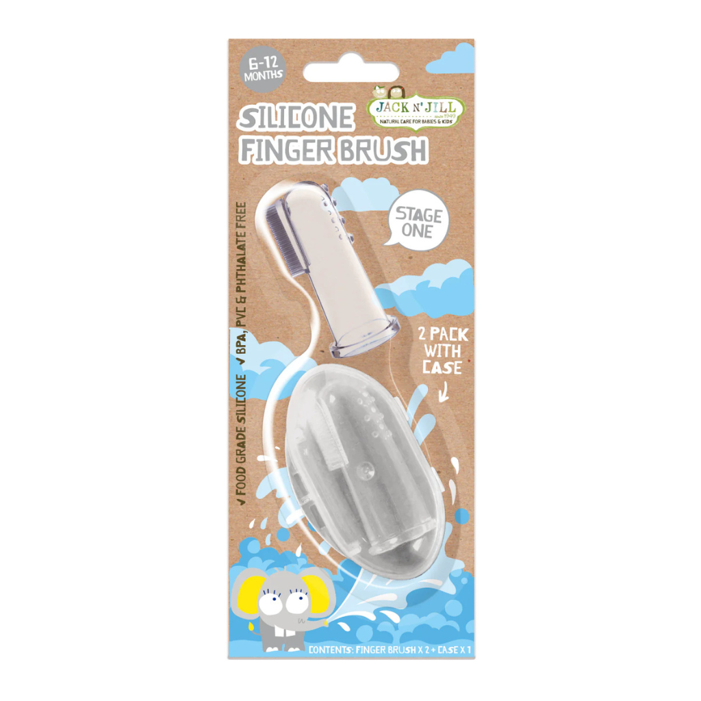 Go-For-Zero-Australia-Jack-n-Jill-Silicon-Finger-Brush -6-to-12-Months