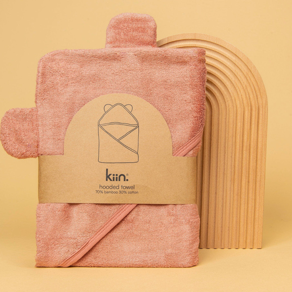 Go-For-Zero-Australia-Kiin-Baby-Australia-Hooded-Towel-Blush