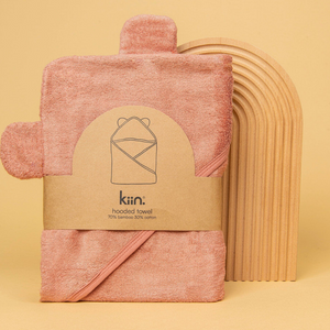 Go-For-Zero-Australia-Kiin-Baby-Australia-Hooded-Towel-Blush