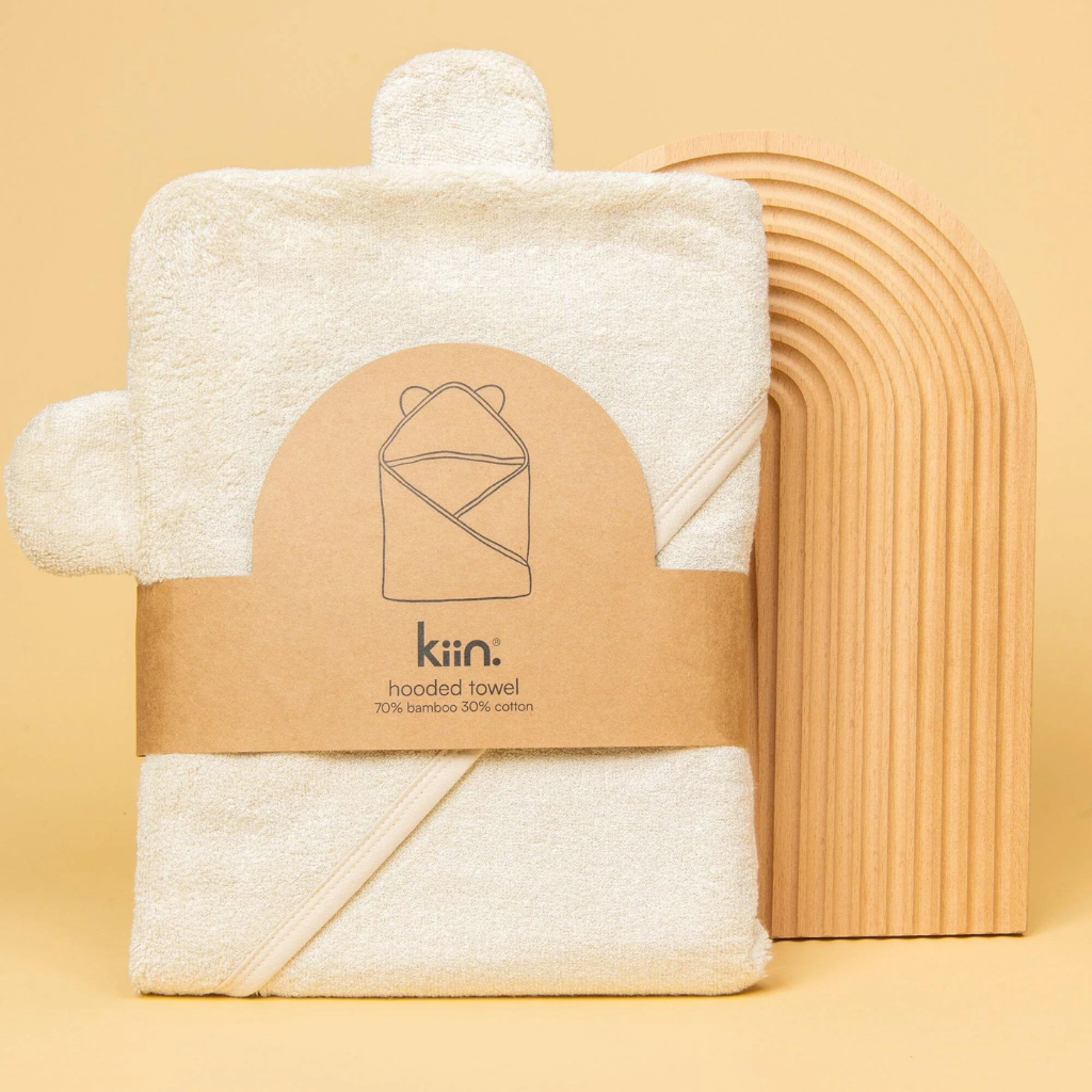 Go-For-Zero-Australia-Kiin-Baby-Australia-Hooded-Towel-Ivory