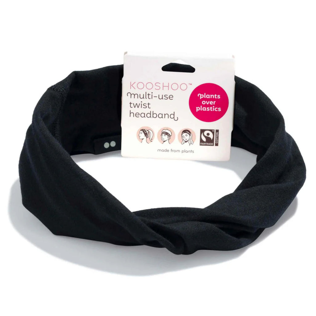 Go-For-Zero-Australia-Kooshoo-New-Zealand-Organic-Twisted-Headband-Jet-Black