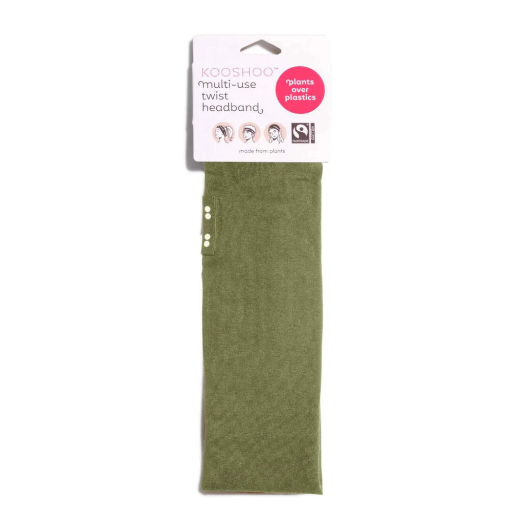Go-For-Zero-Australia-Kooshoo-New-Zealand-Organic-Twisted-Headband-Olive-Branch-Front