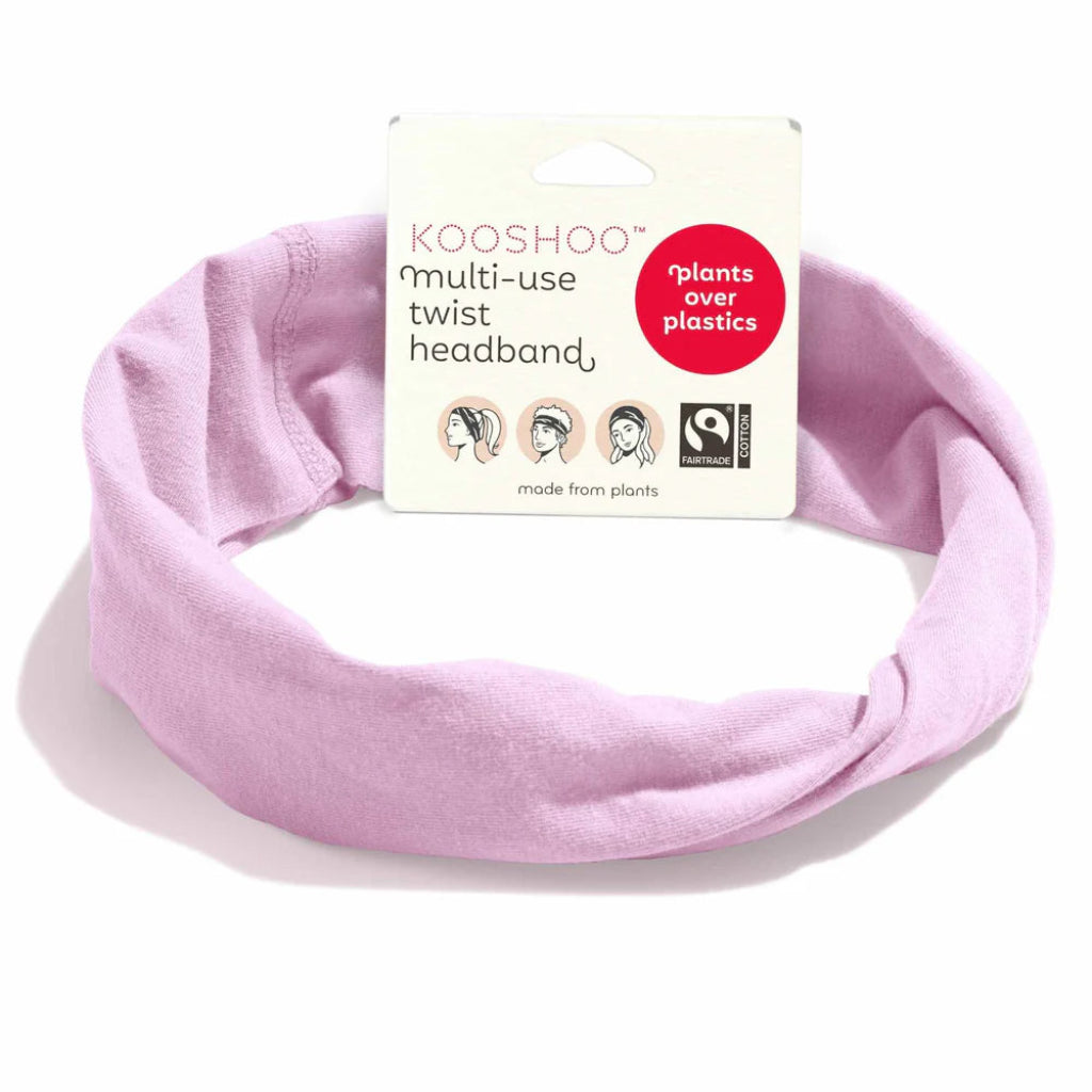 Go-For-Zero-Australia-Kooshoo-New-Zealand-Organic-Twisted-Headband-Pink-Mist