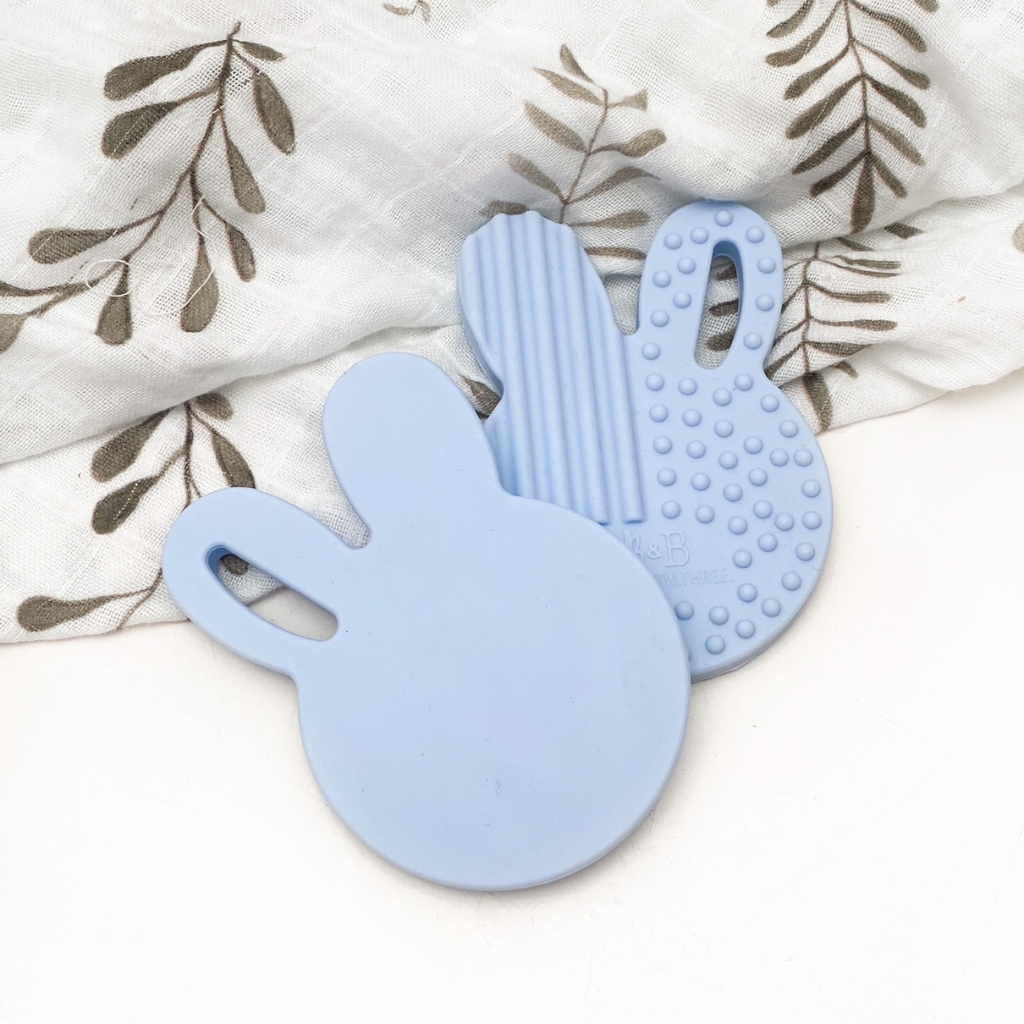 Go-For-Zero-Australia-One-Chew-Three-Australia-Silicone-Bunny-Teether-Blue